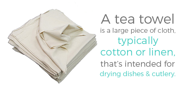 Rustic Kitchen Utensils Personalized Tea Dish Towel - Tea Towel