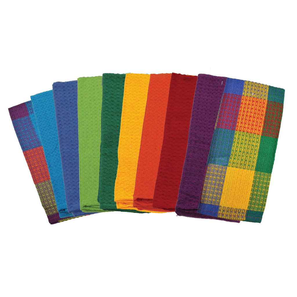 2 Pack Bright Colored Dish Cloth S 100 Cotton Towels