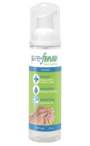 Prefense Hand Sanitizer, Unscented (8oz)