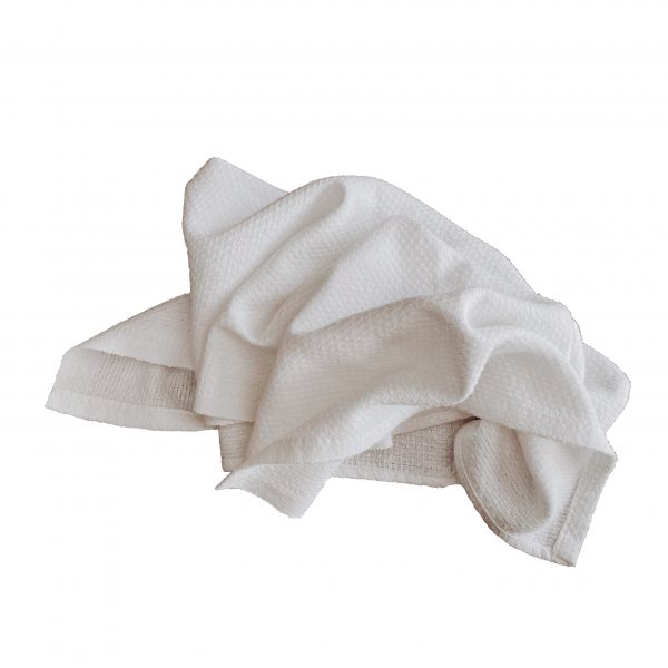 white huck towel