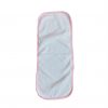 A 2-ply terry pink trim baby burp cloths