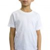 Youth organic cotton crew tee from the front