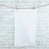 Deluxe Bright White Tea Towel with loop
