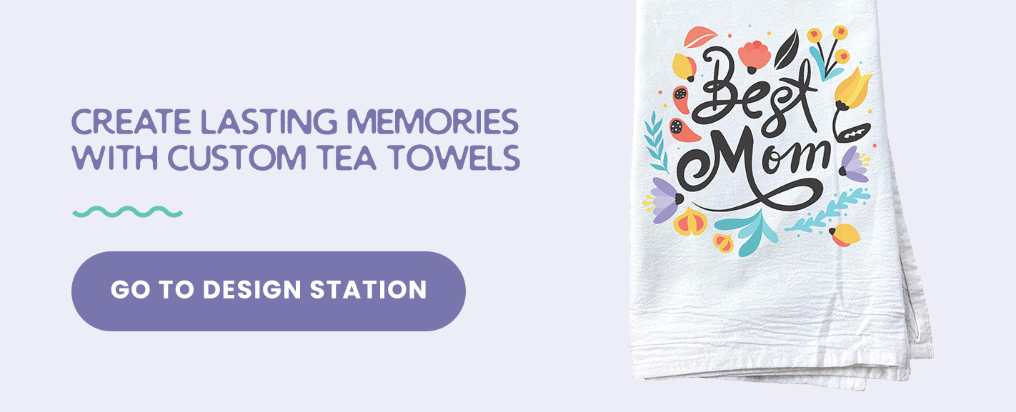 Cotton Tea Towels Custom Tea Towel Printing Available
