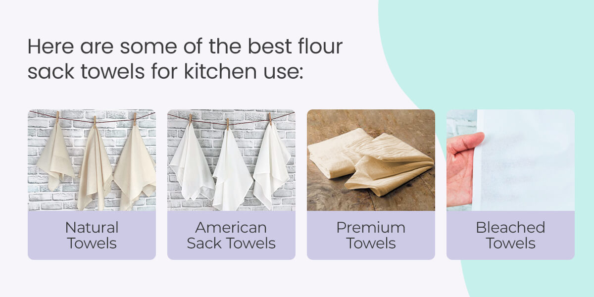 Best Flour Sack Tea Towels Premium High Quality 100% Cotton