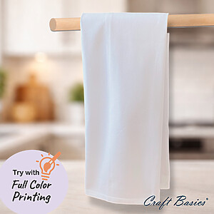 Craft Basics Deluxe Tea Towel with Loop - 17” x 30”