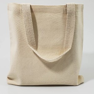 8oz Small 12" Natural Canvas Tote Bag