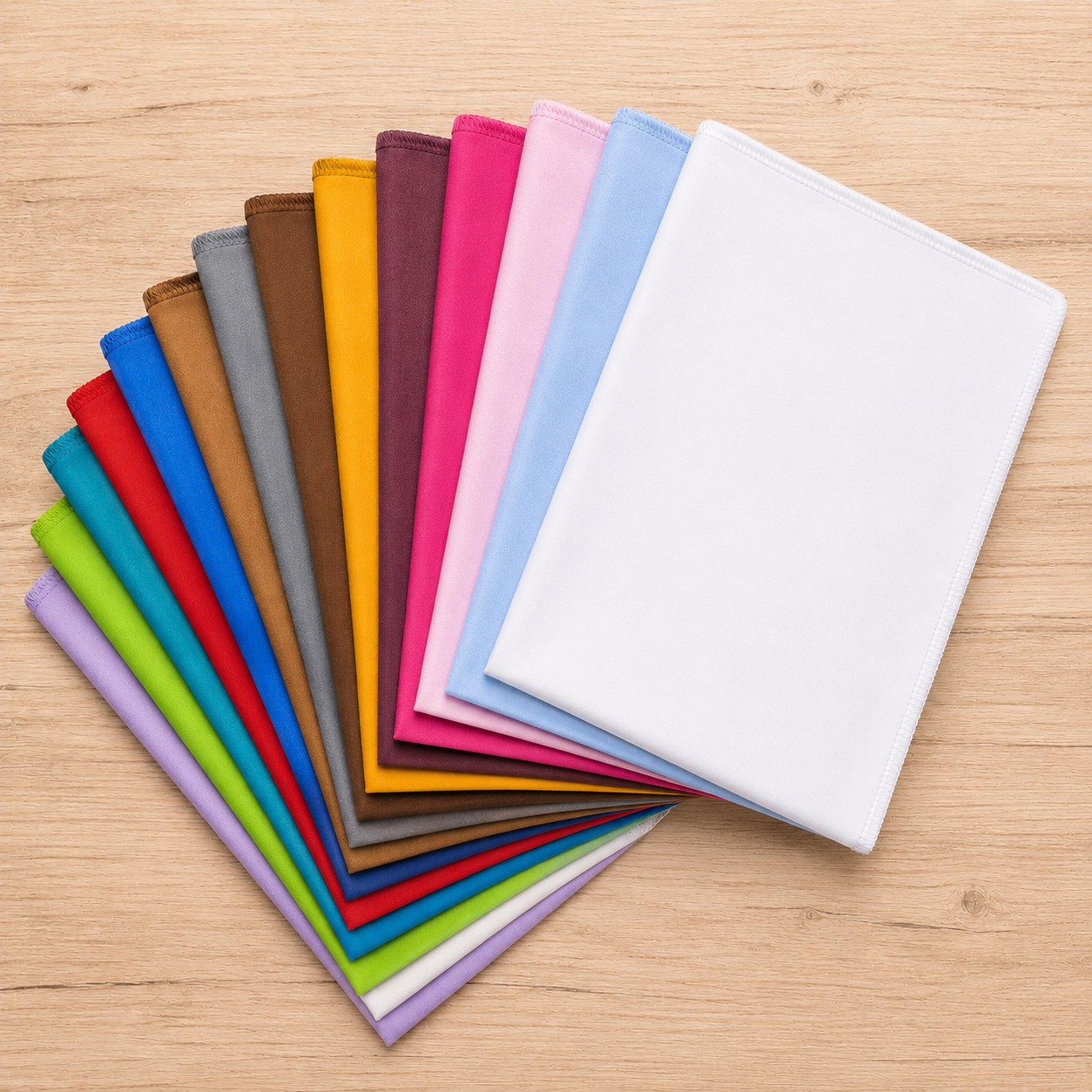 22-x22-cotton-lock-edge-solid-color-handkerchief