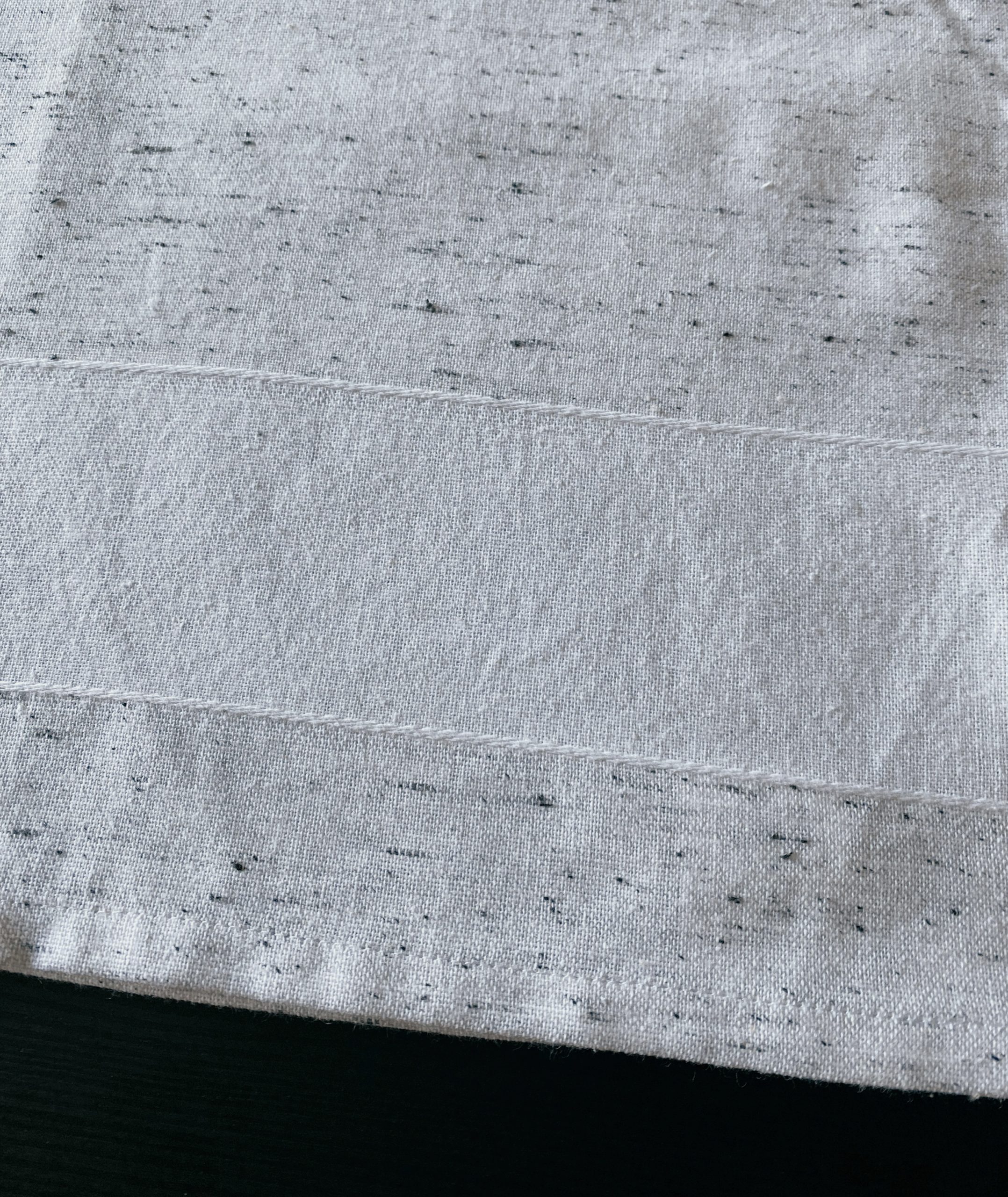 Black Fleck Patten with Blank Band Tea Towel - 20” x 28” - Image 5