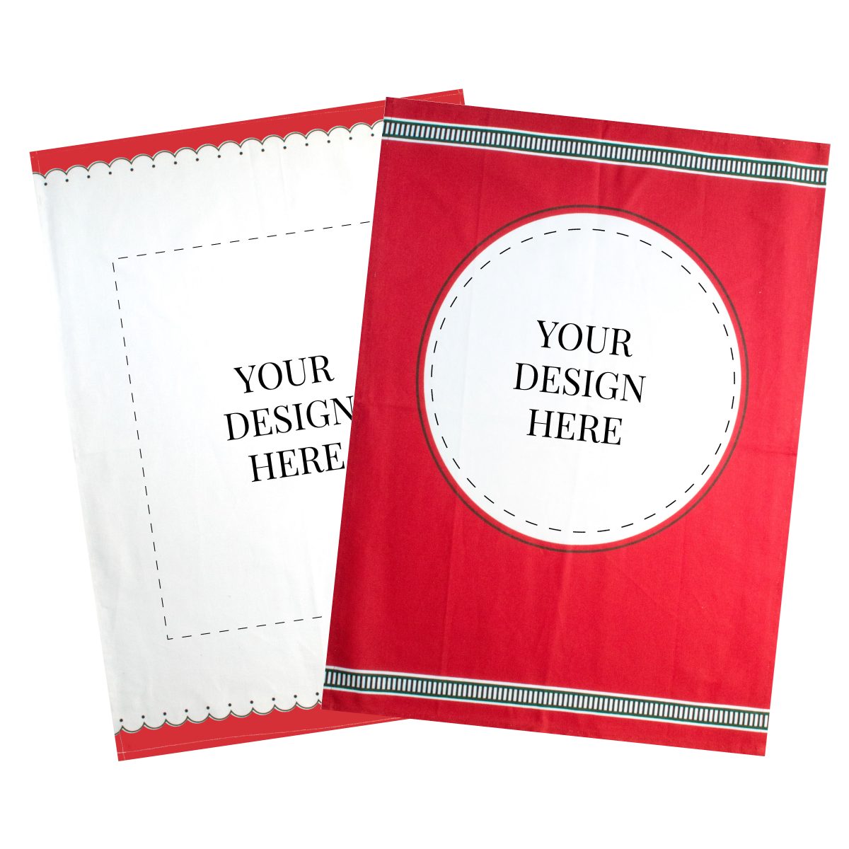 Limited Time - Red Holiday Colored Tea Towels - 20" x 28"