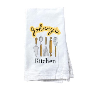 "Kitchen Tools" Personalized Tea Towel