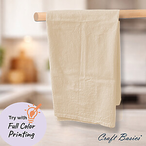 Craft Basics Premium Natural Flour Sack Towel - 28" x 29"
