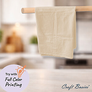 Craft Basics Premium Natural Flour Sack Towel - 20" x 20"