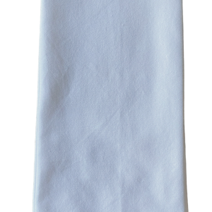 Scalloped Trim White Tea Towel with Loop - 20" x 28"