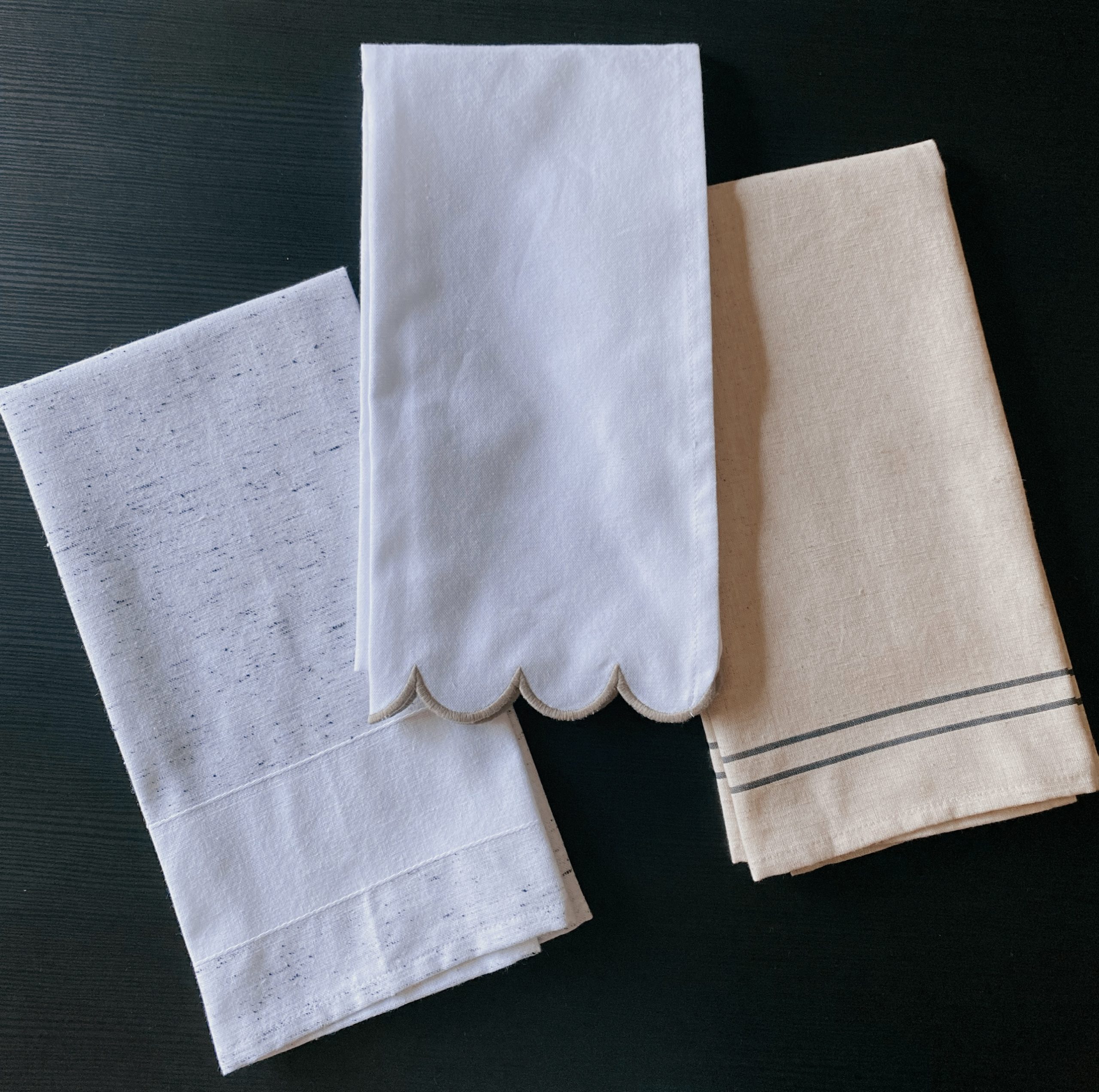 Black Fleck Patten with Blank Band Tea Towel - 20” x 28” - Image 7