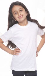 Youth-Organic-Cotton-Crew-Tee_-White-Front-girl