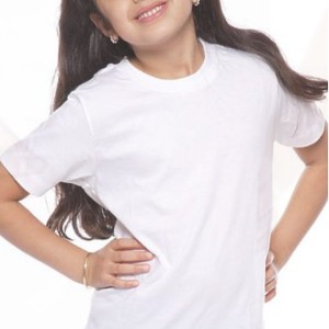 Organic Cotton Youth Kids Short Sleeve Crew Tee