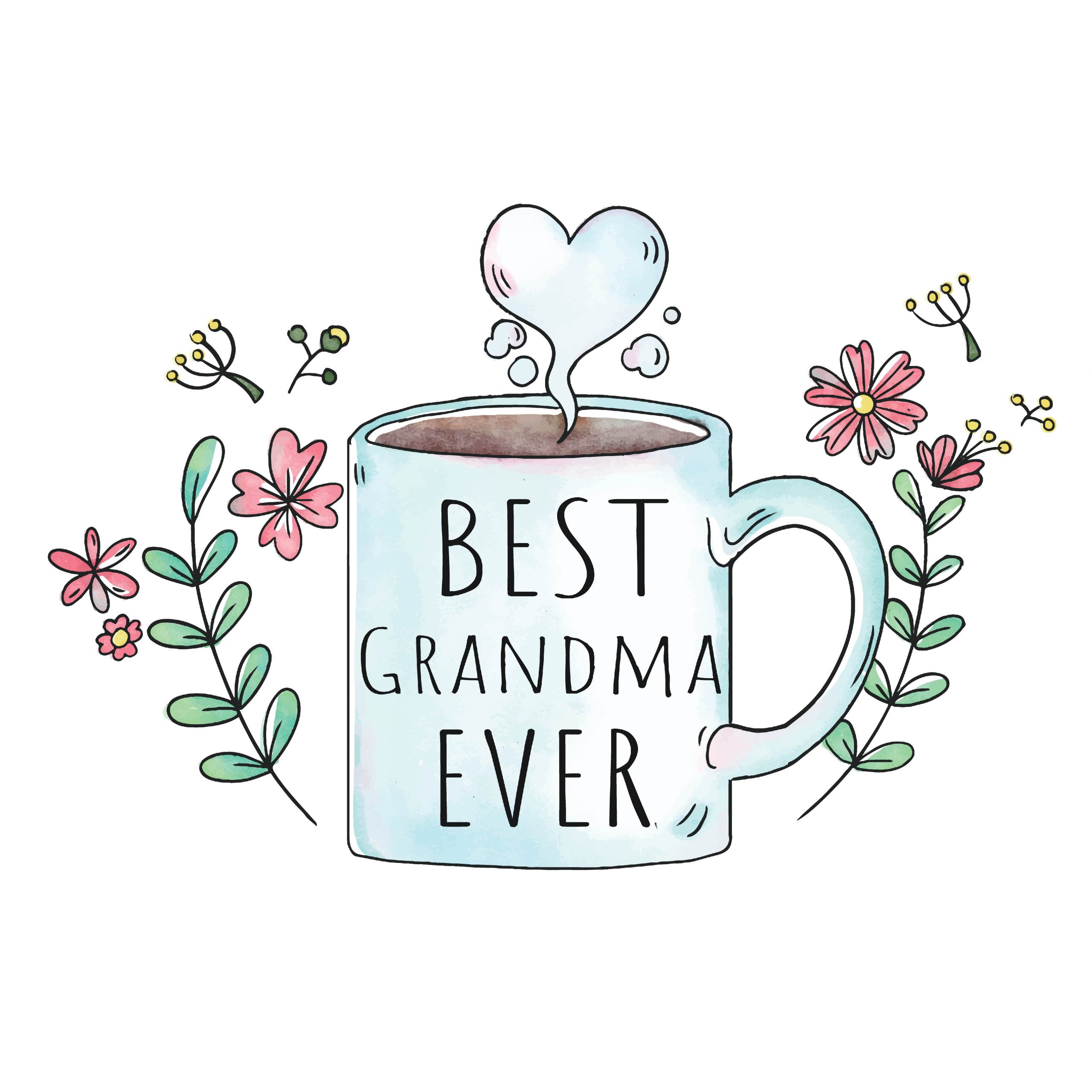 "Best Grandma Ever" Pre-Decorated Custom Tea Towel - Image 3