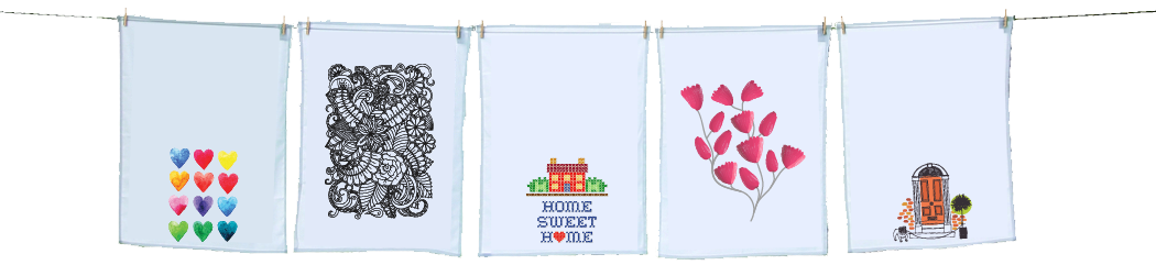 hanging tea towel designs