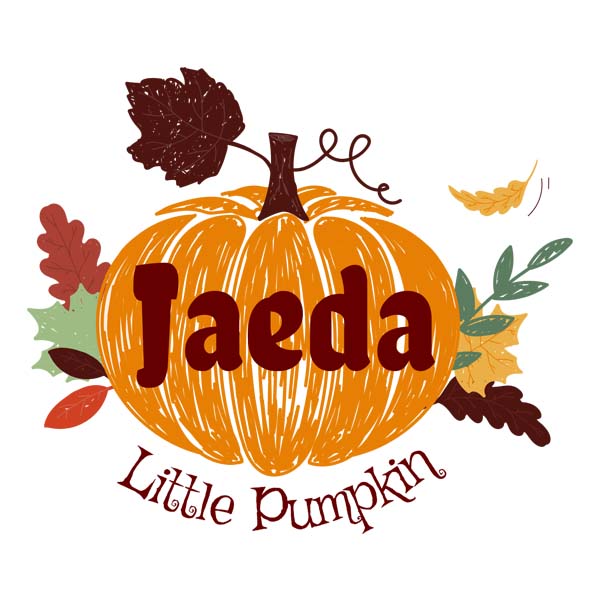 "Little Pumpkin" Organic Personalized Baby Onesie - Image 2